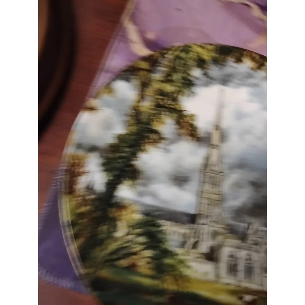 John Constable Salisbury Cathedral Decorative Plate Collectable Staffordshire